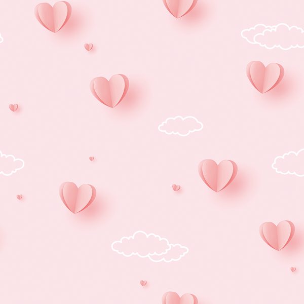 PAPEL TAPIZ INFANTIL DREAM WORLD (corazones) COD. 88436-1